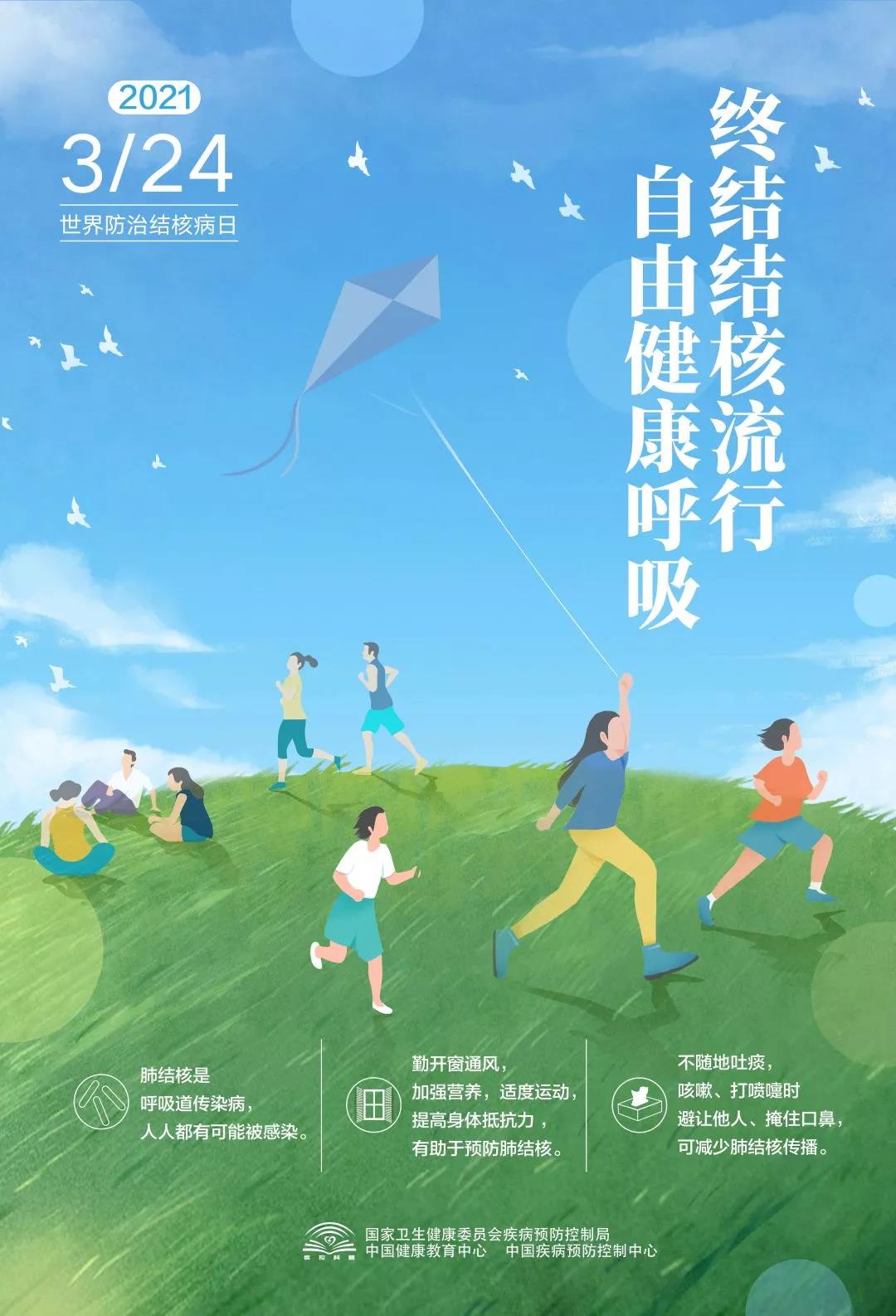 2021年3.24世界防治結(jié)核病日宣傳海報(bào)
